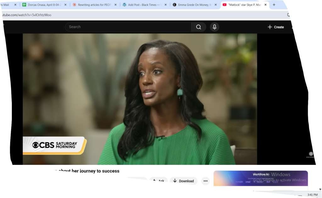 Skye P. Marshall inspiring path from survival jobs Sky P. Marshall