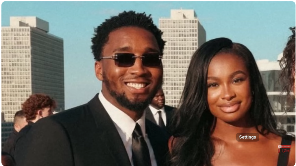 Donovan Mitchell and Coco Jones
